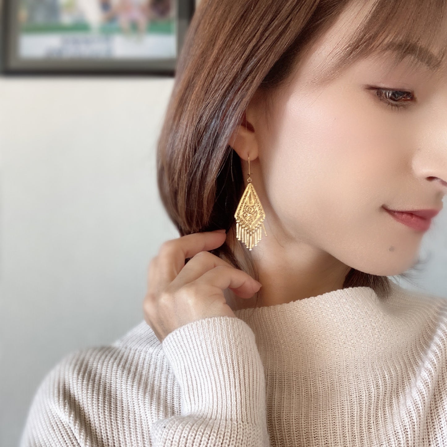 【Filigrana com Amor フィリグラーナ・コン・アモール】CENTURY クイーン ピアス ゴールド