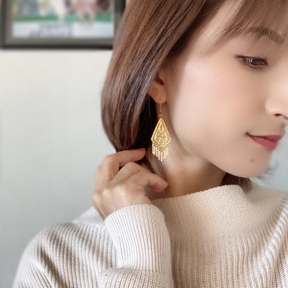 【Filigrana com Amor フィリグラーナ・コン・アモール】CENTURY クイーン ピアス ゴールド