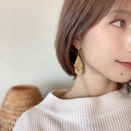 【Filigrana com Amor フィリグラーナ・コン・アモール】CENTURY クイーン ピアス ゴールド