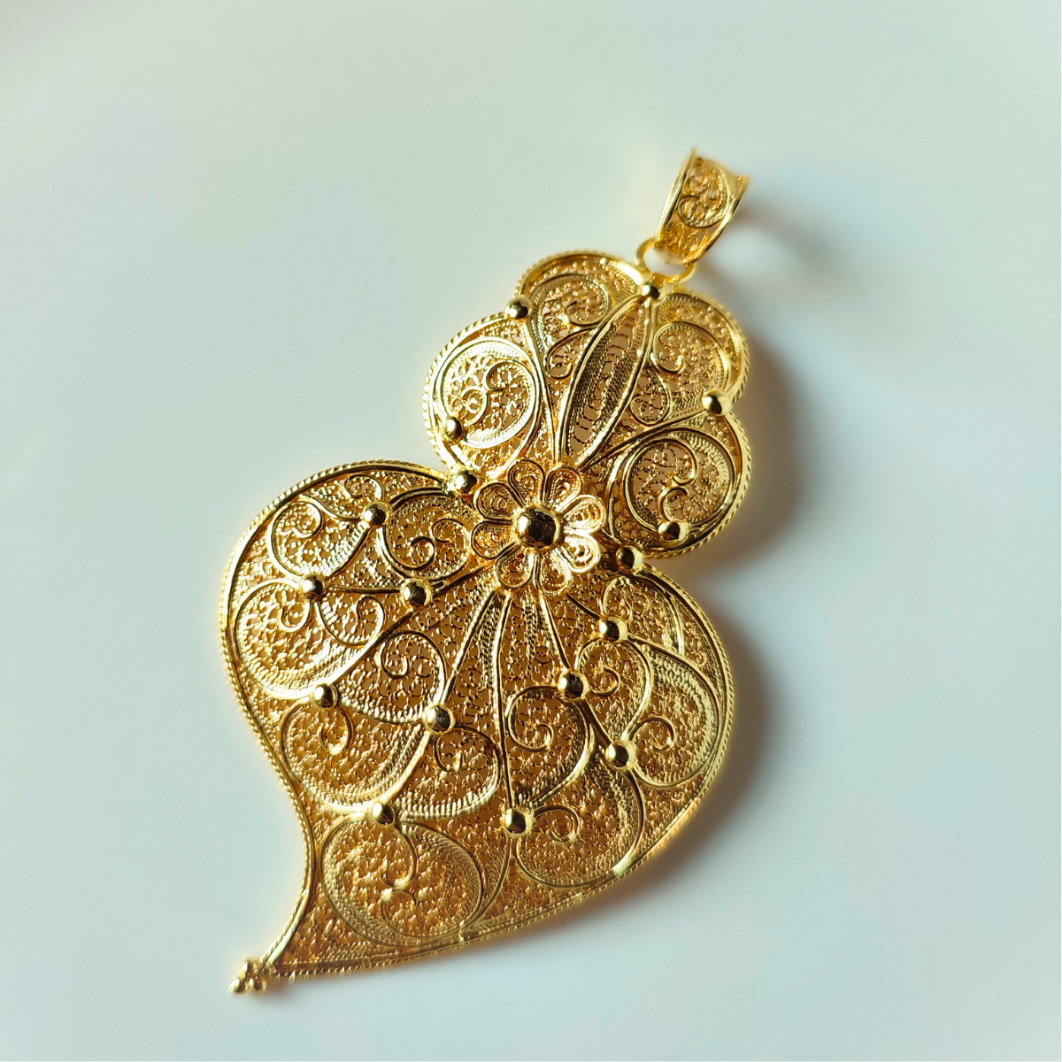 【Filigrana com Amor フィリグラーナ・コン・アモール】NANA ロイヤルハートネックレス/ゴールド/金線細工