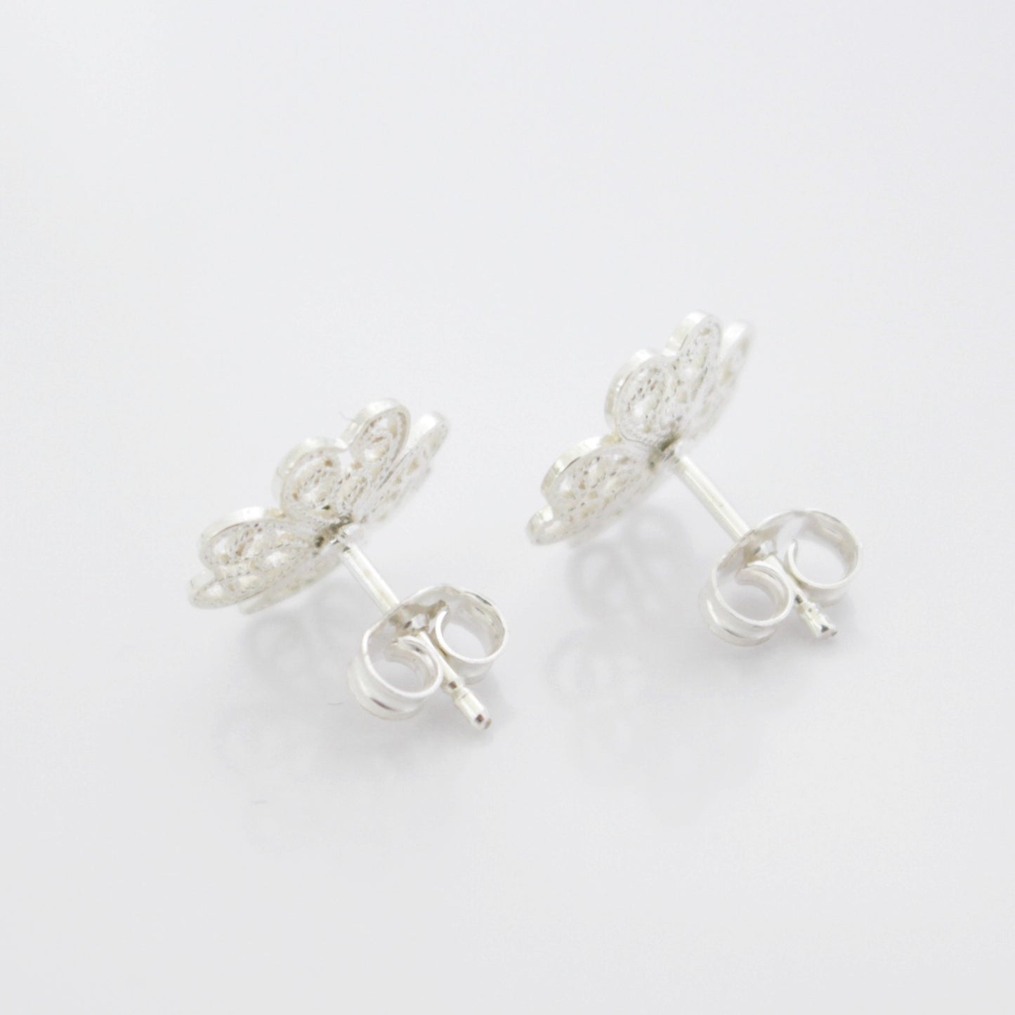 【Filigrana com Amor フィリグラーナ・コン・アモール】ギフトセット・NATURE ラック ネックレス＆ピアス・イヤリング シルバー/フィリグリー銀線細工