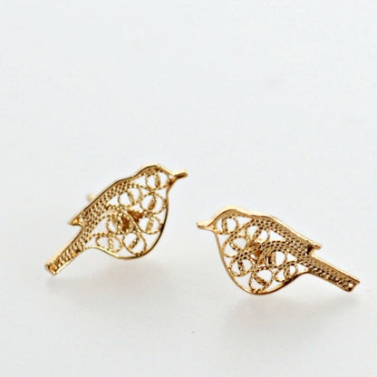 【Filigrana com Amor フィリグラーナ・コン・アモール】NATURE ウィンズ ピアス ゴールド/フィリグリー銀線細工・金線細工