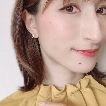 【Filigrana com Amor フィリグラーナ・コン・アモール】NATURE ウィンズ ピアス ゴールド/フィリグリー銀線細工・金線細工