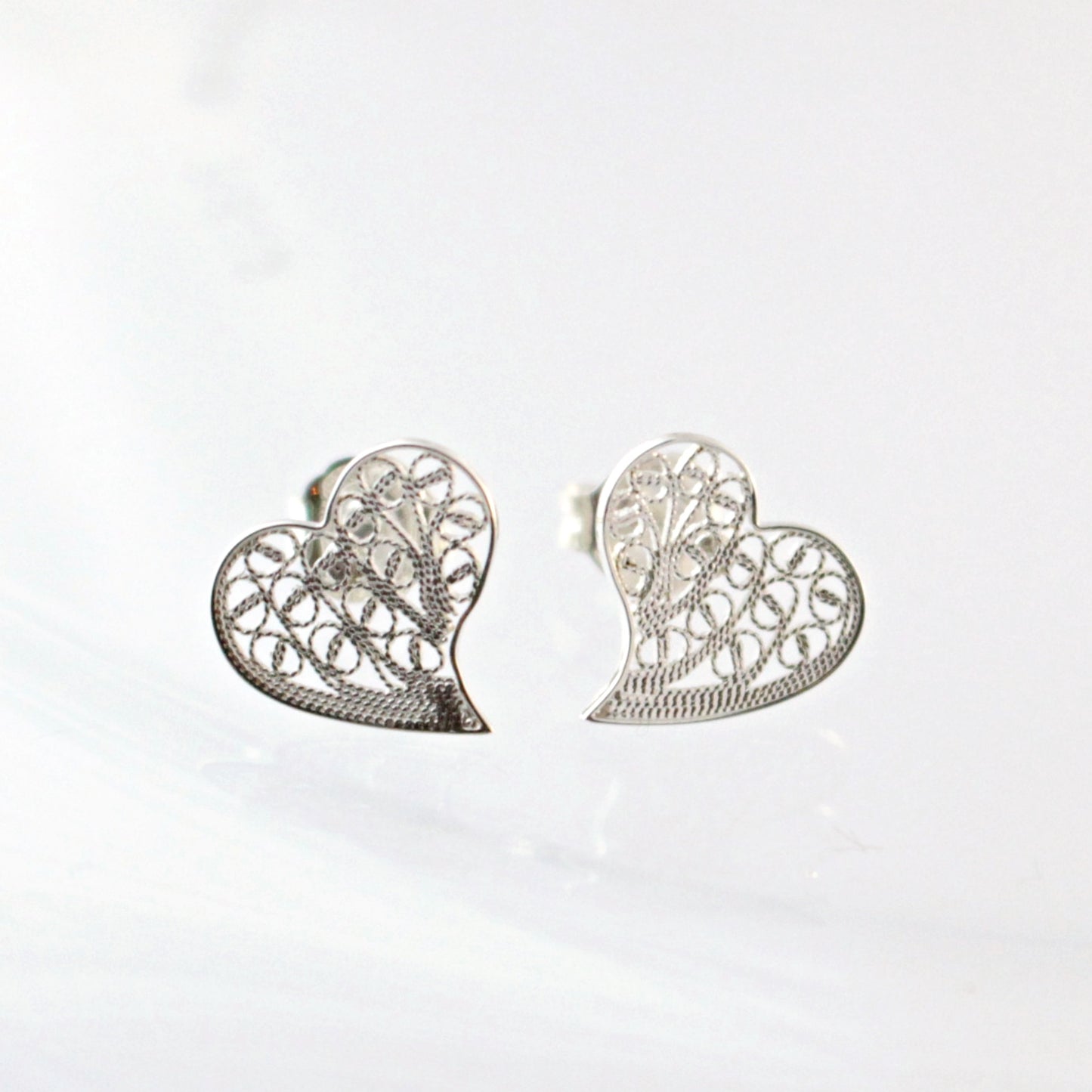 【Filigrana com Amor フィリグラーナ・コン・アモール】ギフトセット・SOPHIA ラブリ ネックレス＆ピアス・イヤリング シルバー/フィリグリー銀線細工