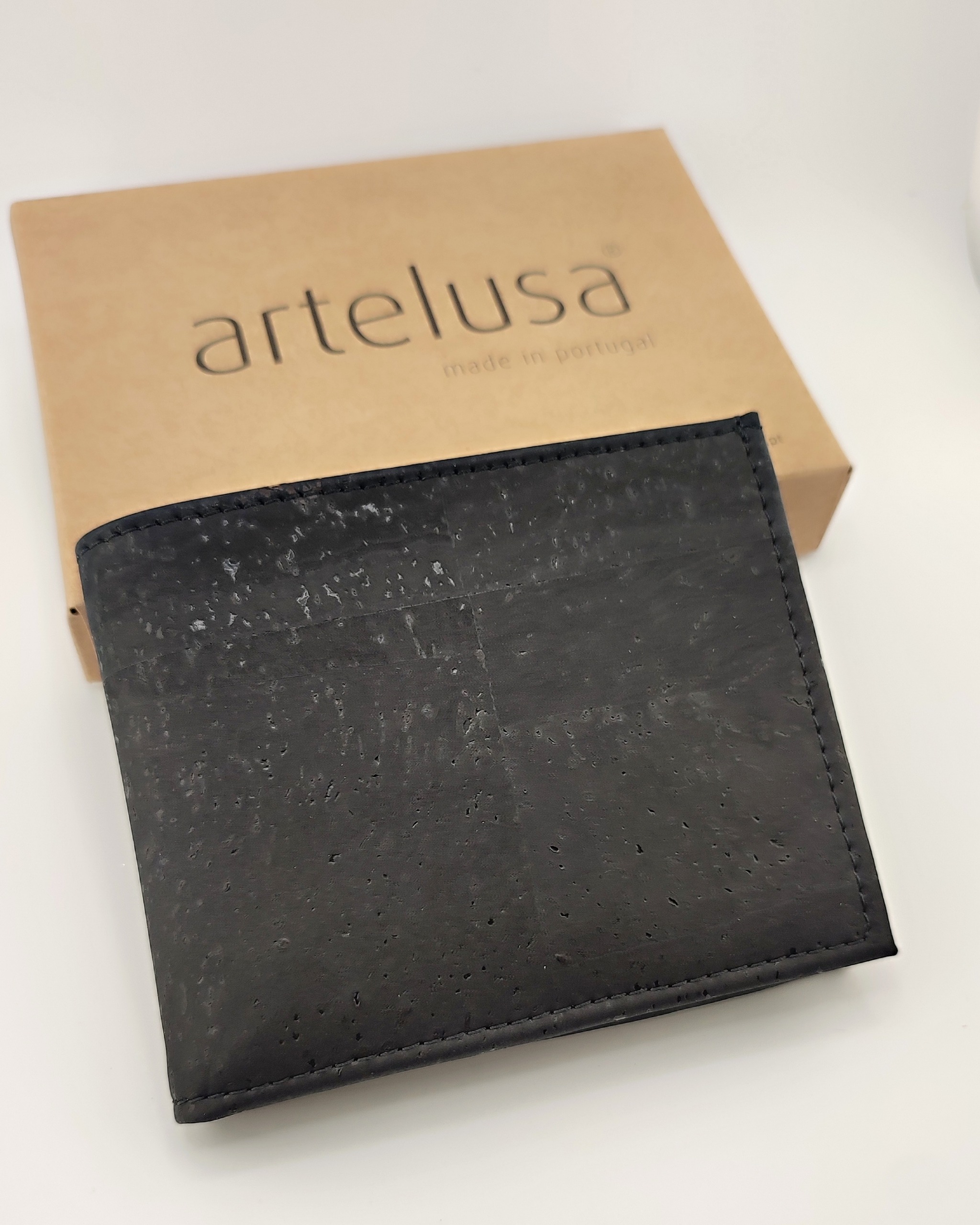 【Artelusaアルテルザ 】 メンズ 折り畳み財布 ブラック